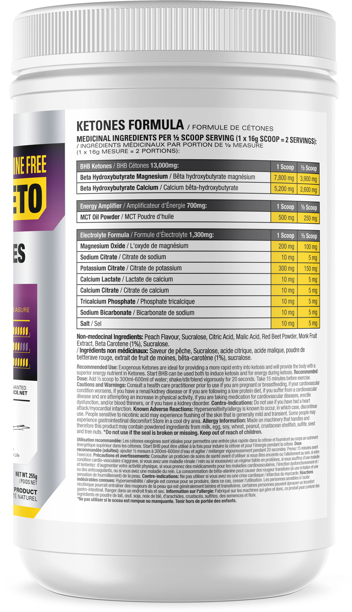 Start-BHB Keto sans caf&eacute;ine Strawberry Lemonade | GNC